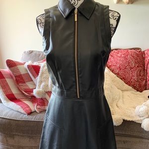 Faux leather dress by Michael Kors